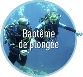 Baptême de plongée